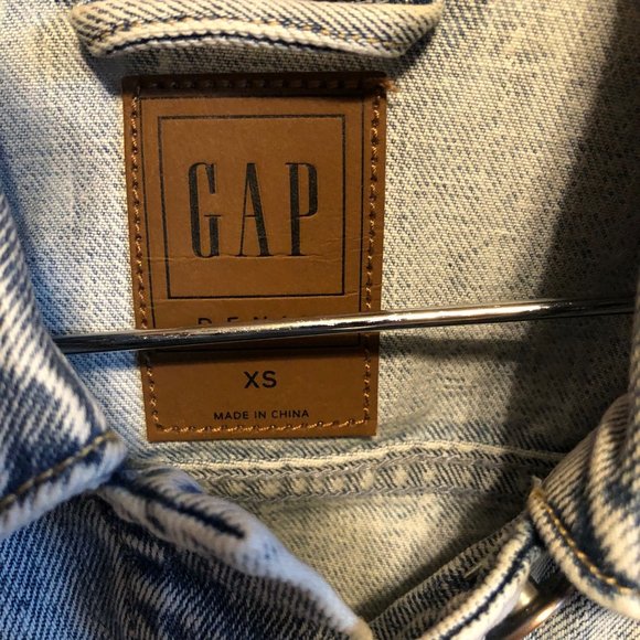GAP WOMEN' S CLASSIC DENIM JEAN JACKET SIZE EXTRA SMALL XS NEW WITHOUT TAGS - Picture 4 of 12